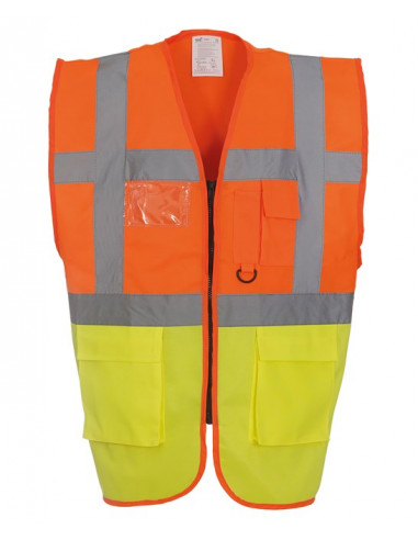 Veiligheidshesje met rits oranje, geel kopen?