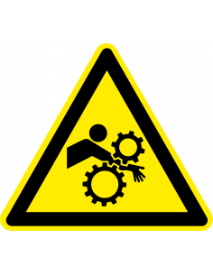 Waarschuwingsbord intrekgevaar, kunststof
