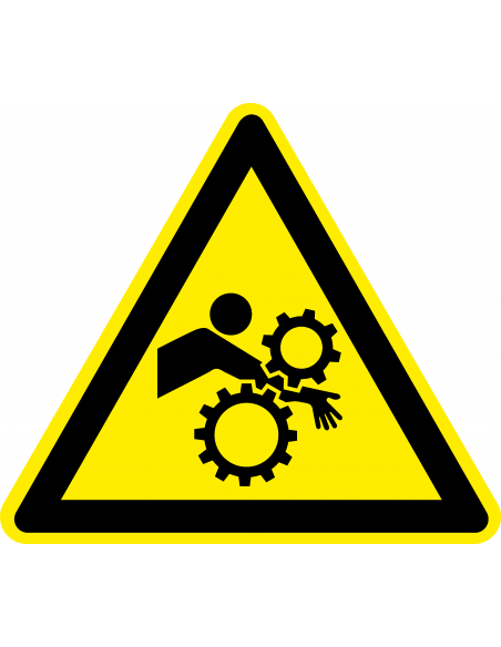 Waarschuwingsbord intrekgevaar, kunststof