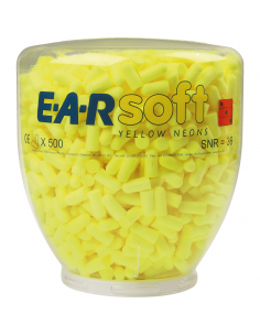 3M EAR dispenser Yellow Neons Soft, voor One Touch dispenser, 500 paar/VE