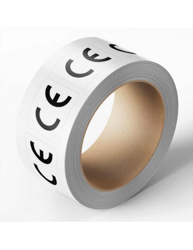 CE-label, rechthoekig of ovaal, 500 stickers per rol