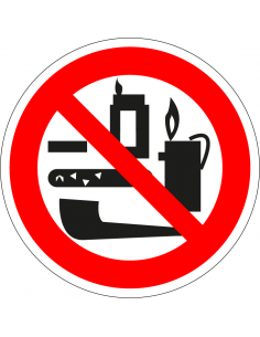Rookwaar verboden bord, kunststof, rood wit, pictogram rookwaar verboden, rond