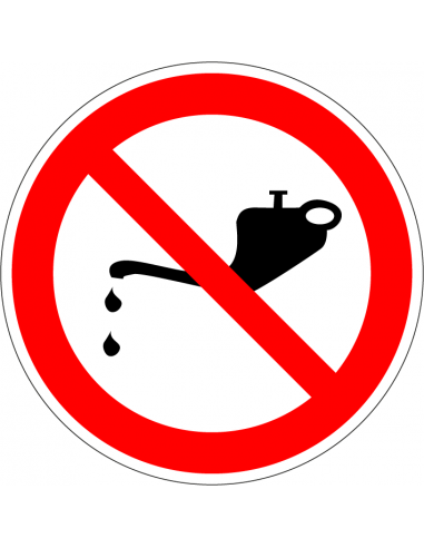 Verboden te smeren bord, kunststof, rood wit,  rond, verboden te smeren symbool