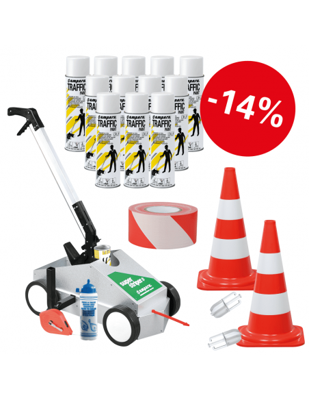 Parkeerplaats markering set safety medi