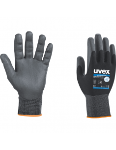 Uvex Phynomic XG handschoen, grijs, zwart