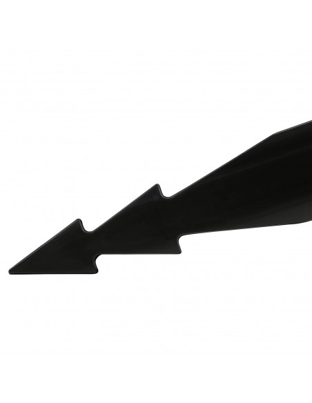 Reflectorpaaltje zwart, harpoon met rode reflector in berm