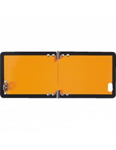 Inklapbaar gevaarlijke stoffen bord, aluminium