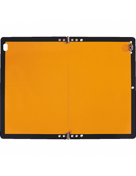 Inklapbaar gevaarlijke stoffen bord, plaatstaal