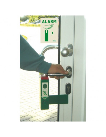 GfS Exit Control EN 179, met vooralarm op glazen deur