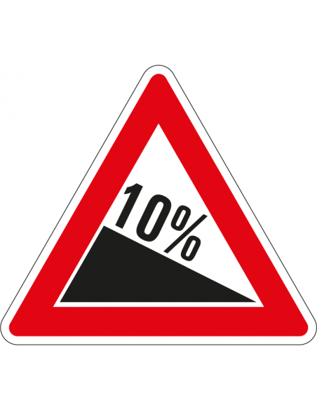 Voorbeeld daling sticker