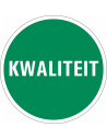 Kwaliteit controlesticker, op vel