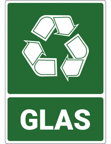 Afvalbord glas, kunststof