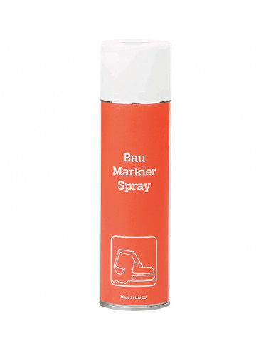 Bouwplaatsmarkeerverf, wit, 500 ml