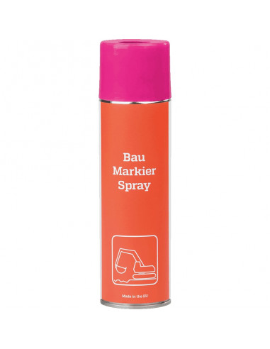 Bouwplaatsmarkeerverf, roze, 500 ml