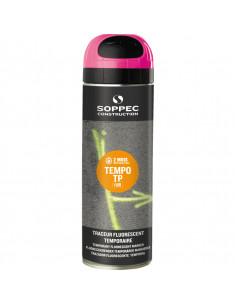 Soppec Tempo TP tijdelijke markeerverf, roze, 500 ml