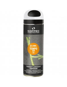 Soppec Tempo TP tijdelijke markeerverf, wit, 500 ml