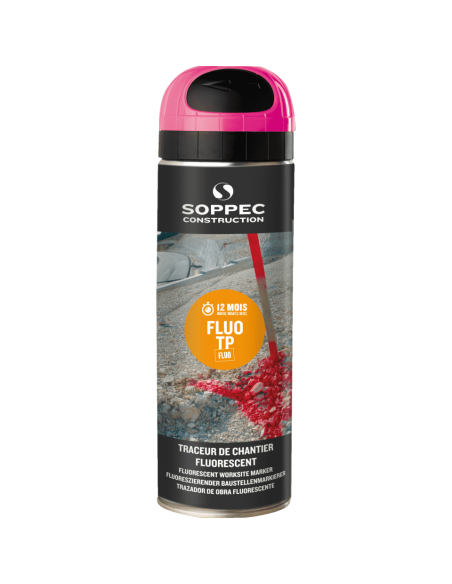 Soppec Fluo TP fluorescerende markeerverf, roze, 500 ml
