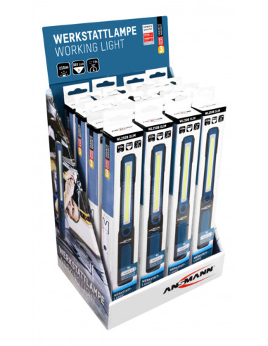 LED werklamp WL250B slim in display set van 16 stuks