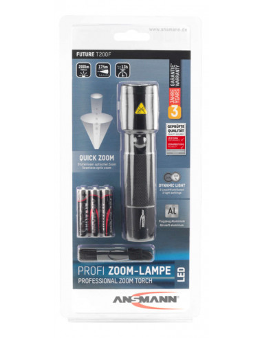 Professionele zaklamp Future T200F in blisterverpakking