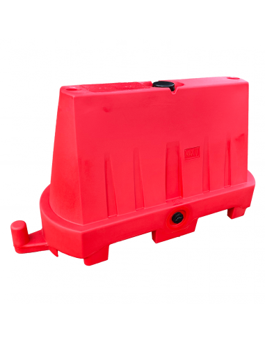 Kunststof barrier, 1000 x 600 mm, 32 liter, rood