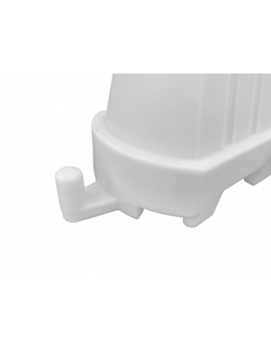 Kunststof barrier, 1000 x 600 mm, 32 liter, wit