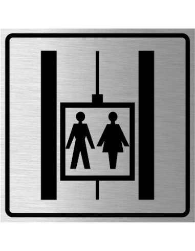 Lift bord, geborsteld aluminium, wit