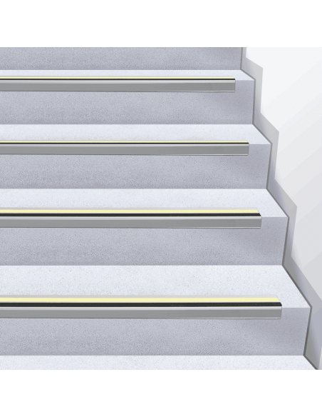 Permalight elektrische trapneusprofiel, zwart