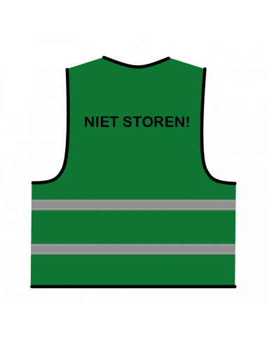 Niet storen hesje groen