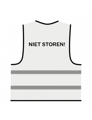 Niet storen hesje wit