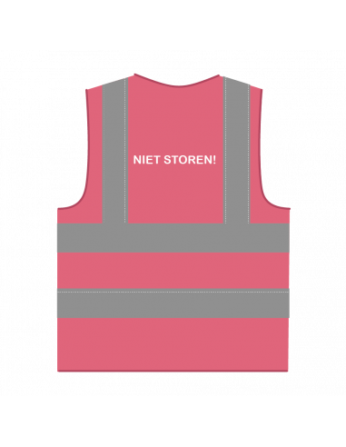 Niet storen hesje RWS roze