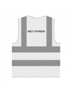 Niet storen hesje RWS wit