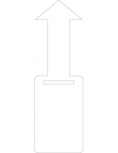 Label met sluiting, wit, beschrijfbaar