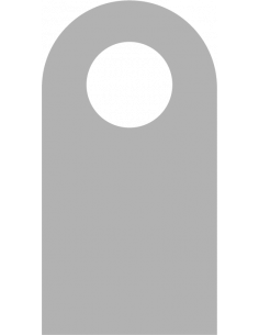 Label rond, grijs, beschrijfbaar