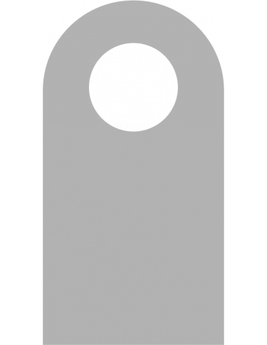 Label rond, grijs, beschrijfbaar