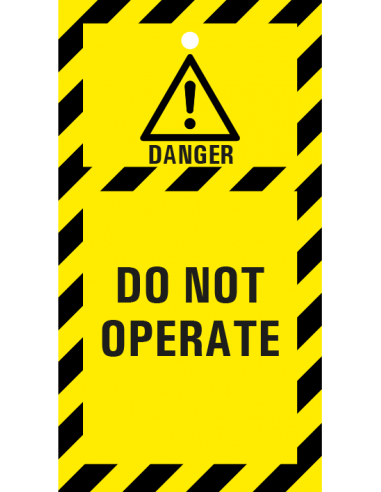 Waarschuwingstag 'Do not operate'
