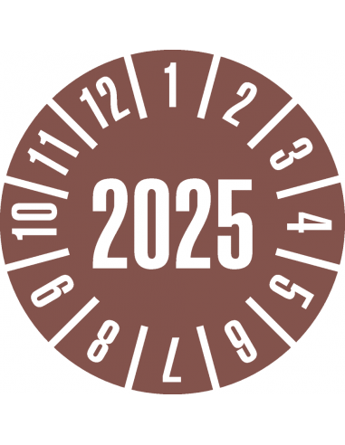 Keuringssticker met heel jaartal, boekje