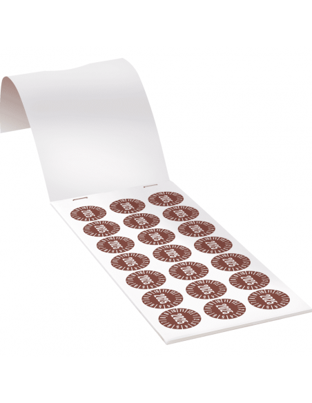 Keuringssticker met heel jaartal, boekje