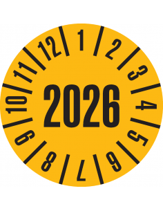 Keuringssticker met heel jaartal, boekje