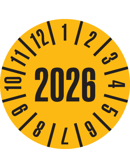 Keuringssticker met heel jaartal, boekje