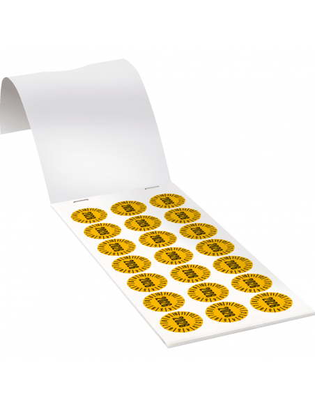 Keuringssticker met heel jaartal, boekje