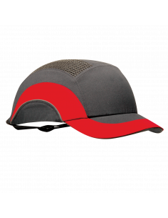 JSP hardcap A1+ veiligheidspet, grijs rood
