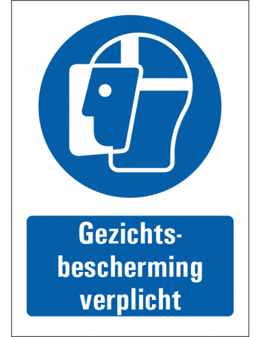 Gezichtsbescherming verplicht