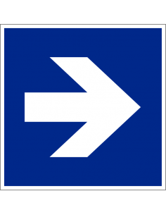 Te volgen richting kunststof 100 x 100 mm