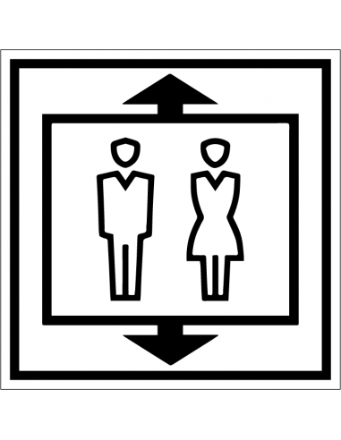 Sticker 'Lift', 150 x 150 mm