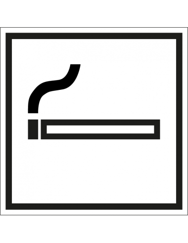 Sticker 'Roken toegestaan', 150 x 150 mm