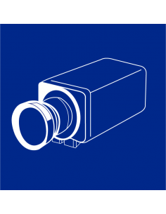 Camerabewaking sticker 100 x 100 mm