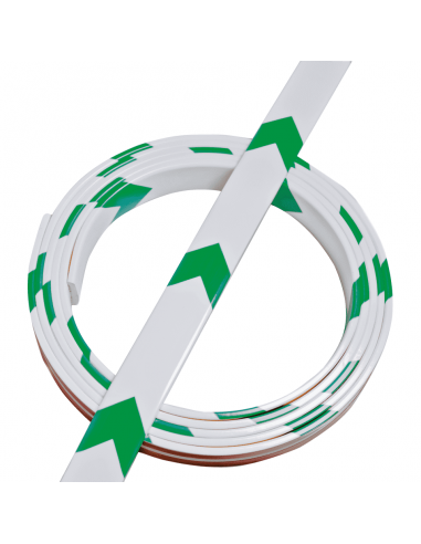 Knuffi Oneway voor looprichtingen, groen wit per 5 meter