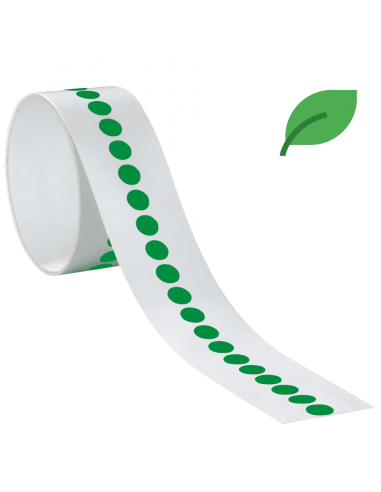 Markeringspunten stickers, groen, ecofoil, 100 per rol