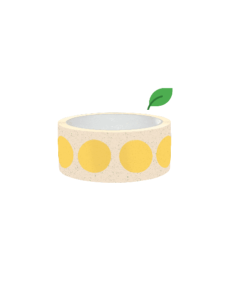 Markeringspunten stickers, geel, graspapier, 500 per rol