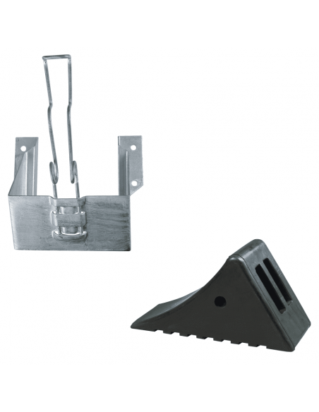 Wielkeg rubber met houder, zwart